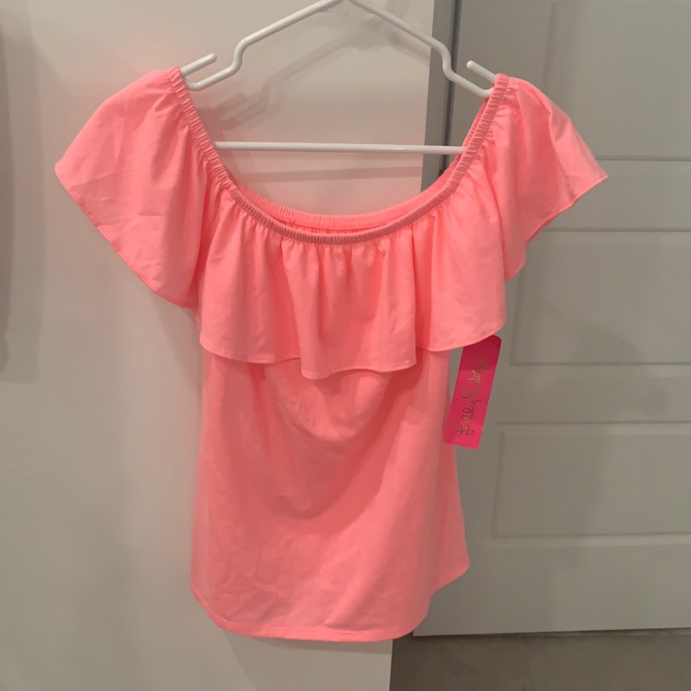 NWT Lilly Pulitzer La Fortuna Top in Capri Coral